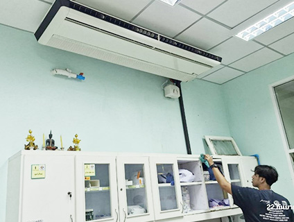 งานปรับปรุงฝ้าเพดานและระบบปรับอากาศหอผู้ป่วยศัลยกรรม